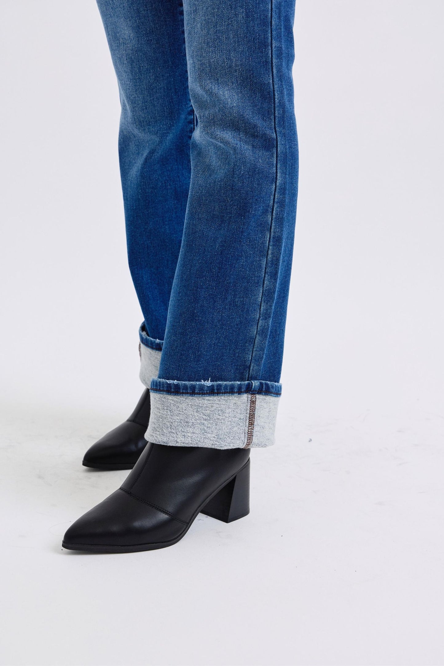 Judy Blue Full Size Run Mid-Rise Bootcut Jeans with Thermal Lining - Harmony Haven - Essentials