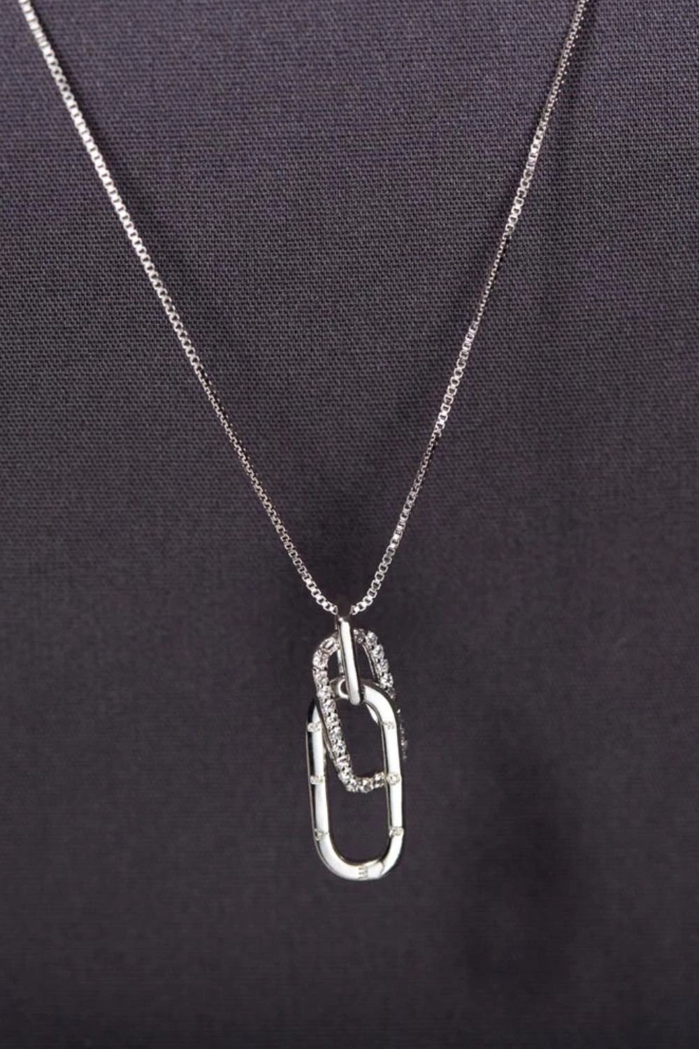 925 Sterling Silver Inland Zircon Necklace - Harmony Haven - Essentials