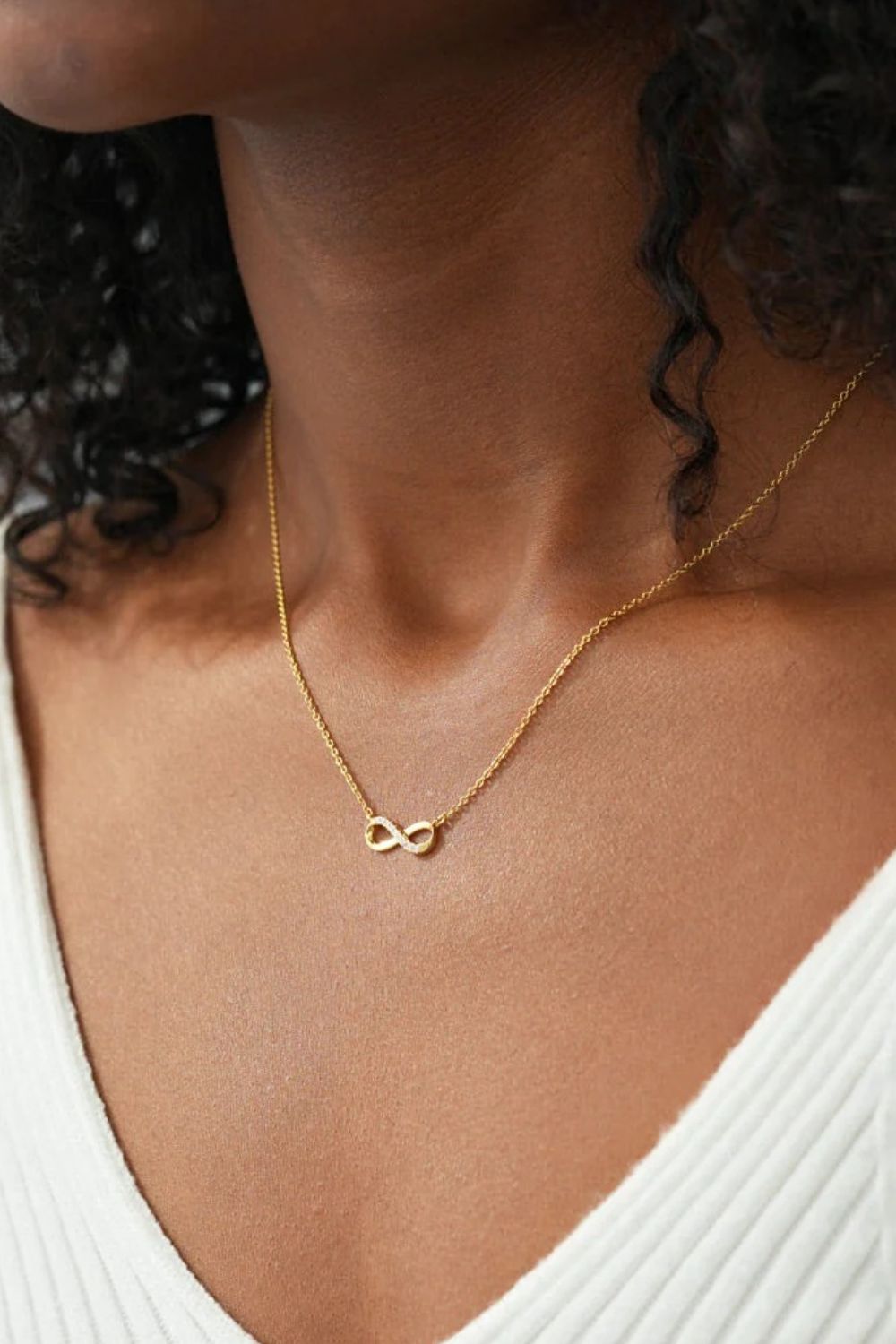 925 Sterling Silver Inland Zircon Infinite Necklace - Harmony Haven - Essentials