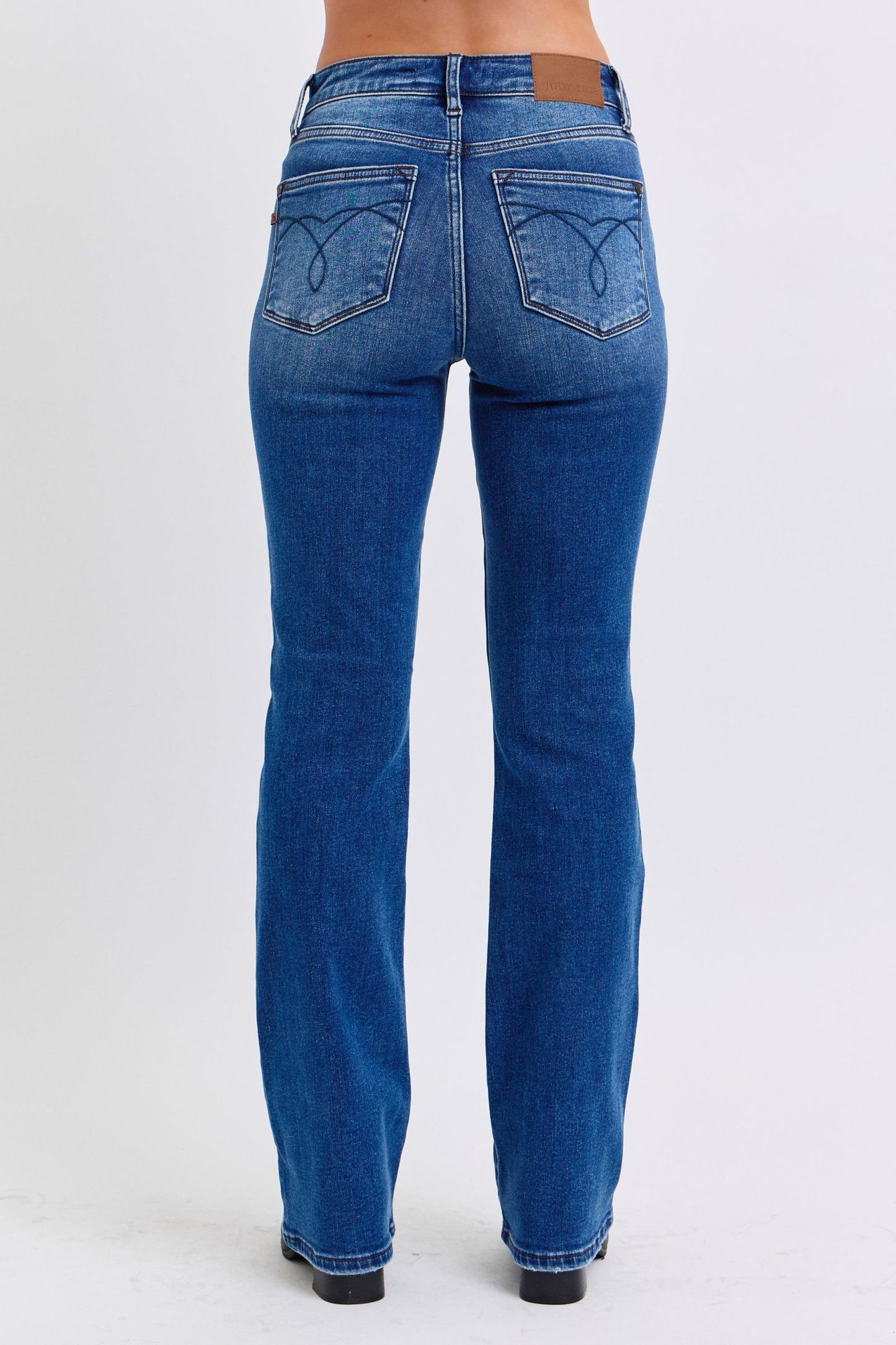Judy Blue Full Size Run Mid-Rise Bootcut Jeans with Thermal Lining - Harmony Haven - Essentials