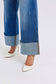 Judy Blue Full Size Distressed High Waist Wide Leg Jeans - Harmony Haven - Essentials