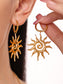 18K Gold-Plated Sun Necklace and Earrings 2 Piece Jewelry Set - Harmony Haven - Essentials