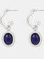 Stainless Steel Oval Drop Earrings - Harmony Haven - Essentials
