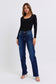 Judy Blue Full Size Raw Hem Straight Leg Jeans - Harmony Haven - Essentials