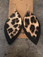 PU Leather Leaf Dangle Earrings - Harmony Haven - Essentials