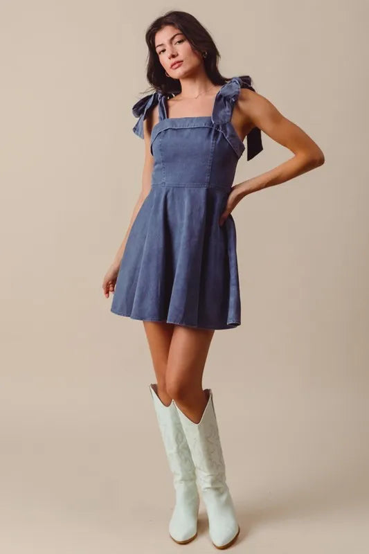 Denim Dresses & Skirts