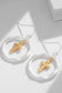 Brass Contrast Cross Dangle Earrings - Harmony Haven - Essentials