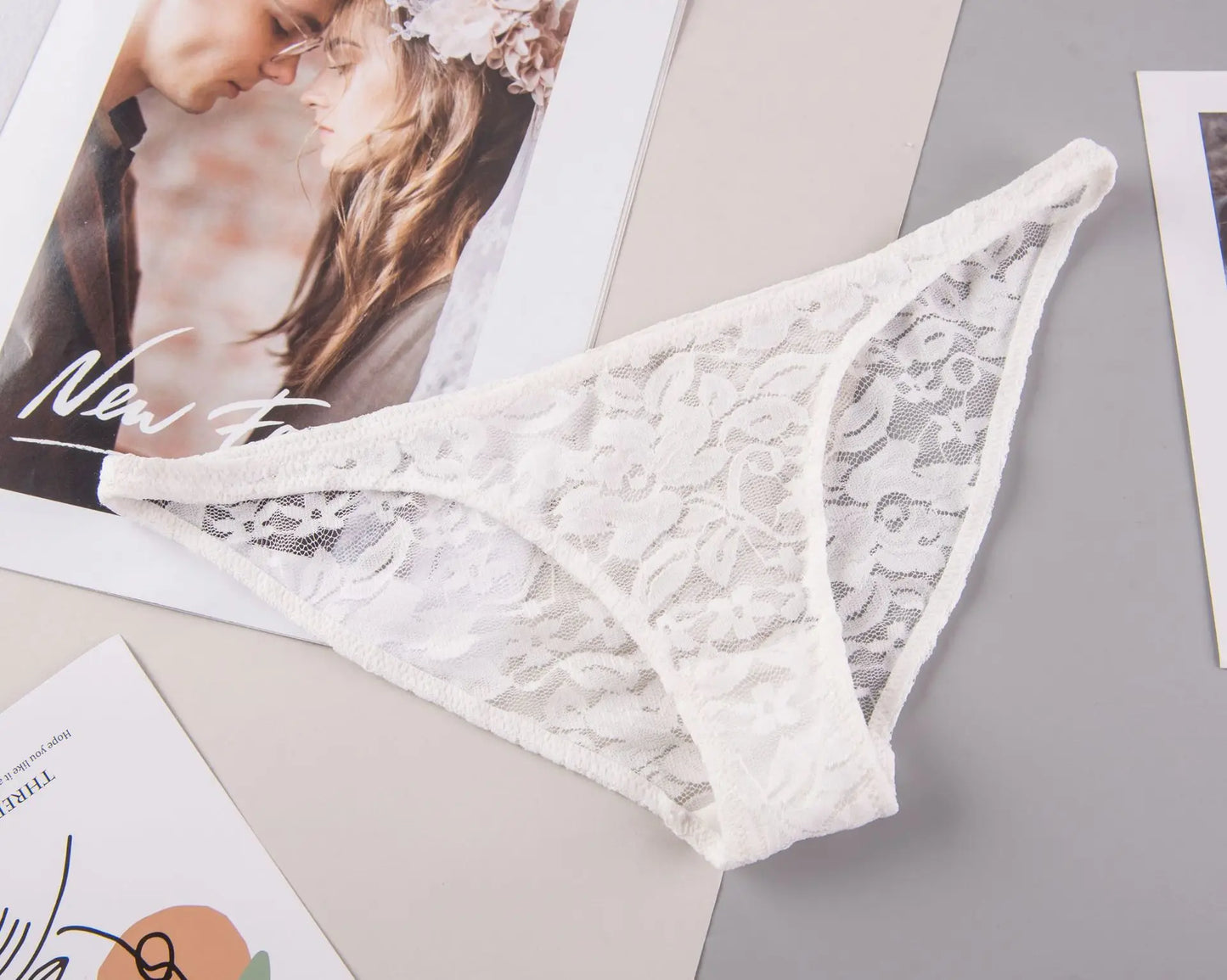 Women's Sexy Lace Panties – Soft Breathable Low-Waist Briefs - Harmony Haven - Essentials