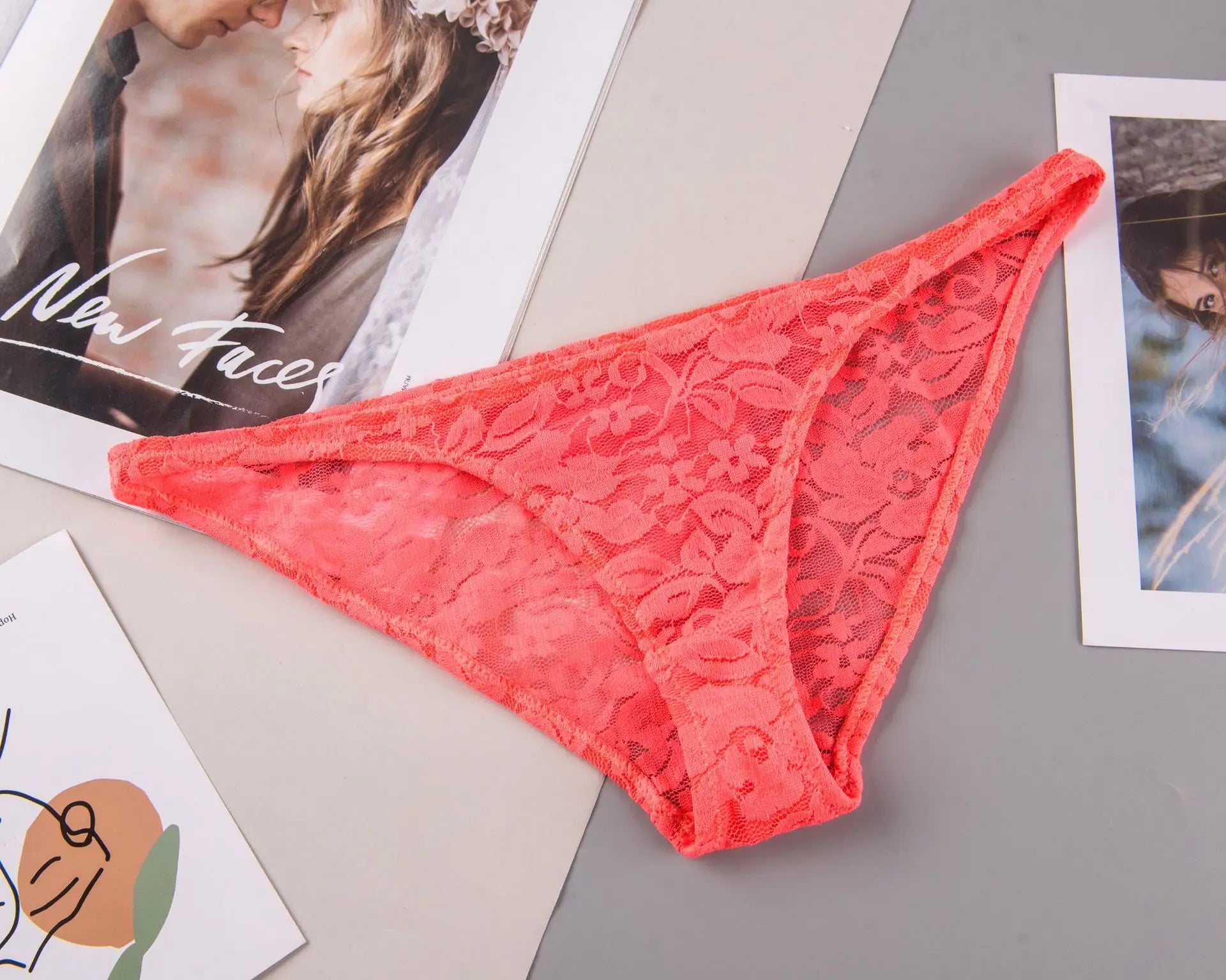 Women's Sexy Lace Panties – Soft Breathable Low-Waist Briefs - Harmony Haven - Essentials
