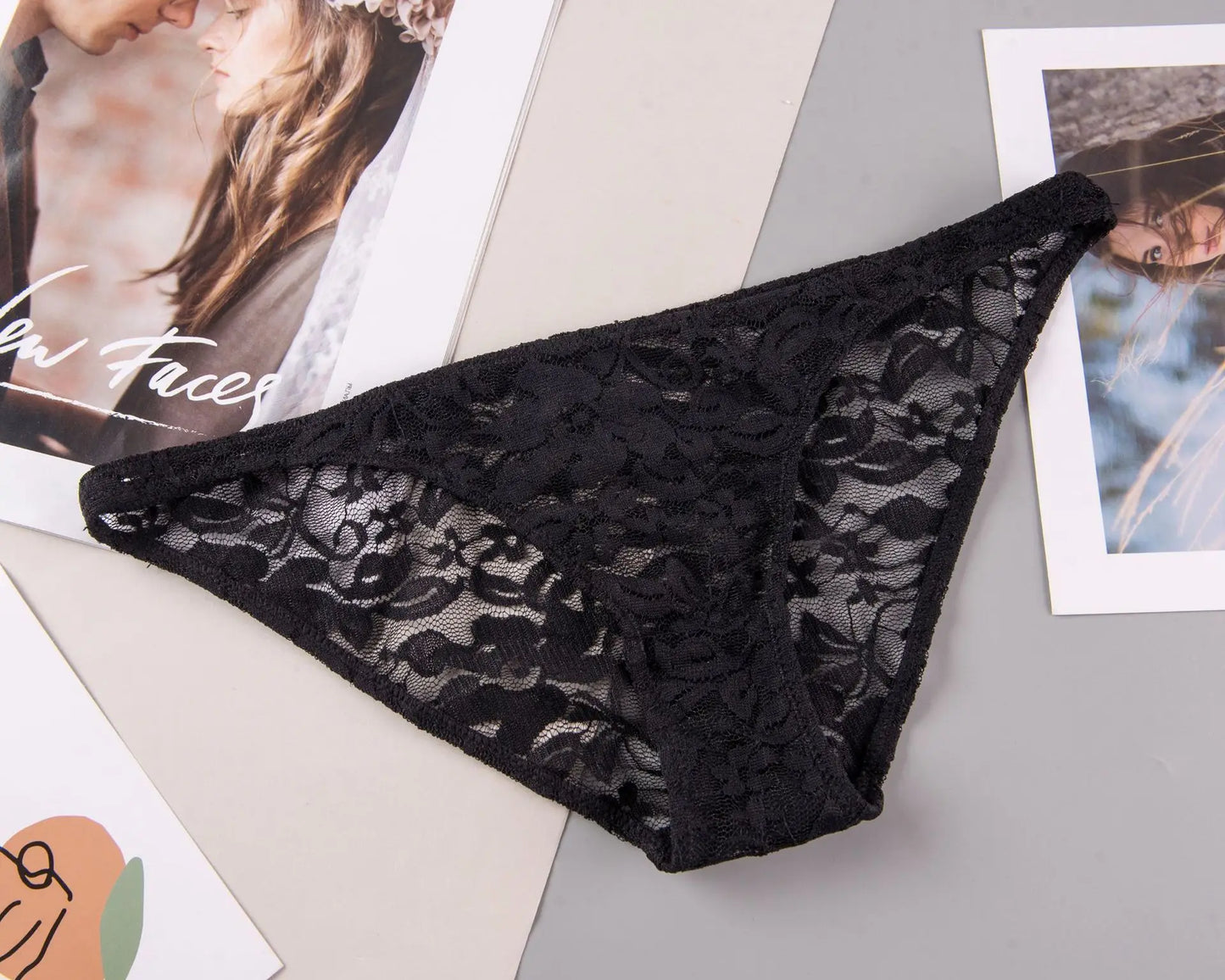 Women's Sexy Lace Panties – Soft Breathable Low-Waist Briefs - Harmony Haven - Essentials