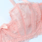 Women's Sheer Floral Lace Balconette Bra – Unlined Underwire Half-Cup Lingerie - Harmony Haven - Essentials
