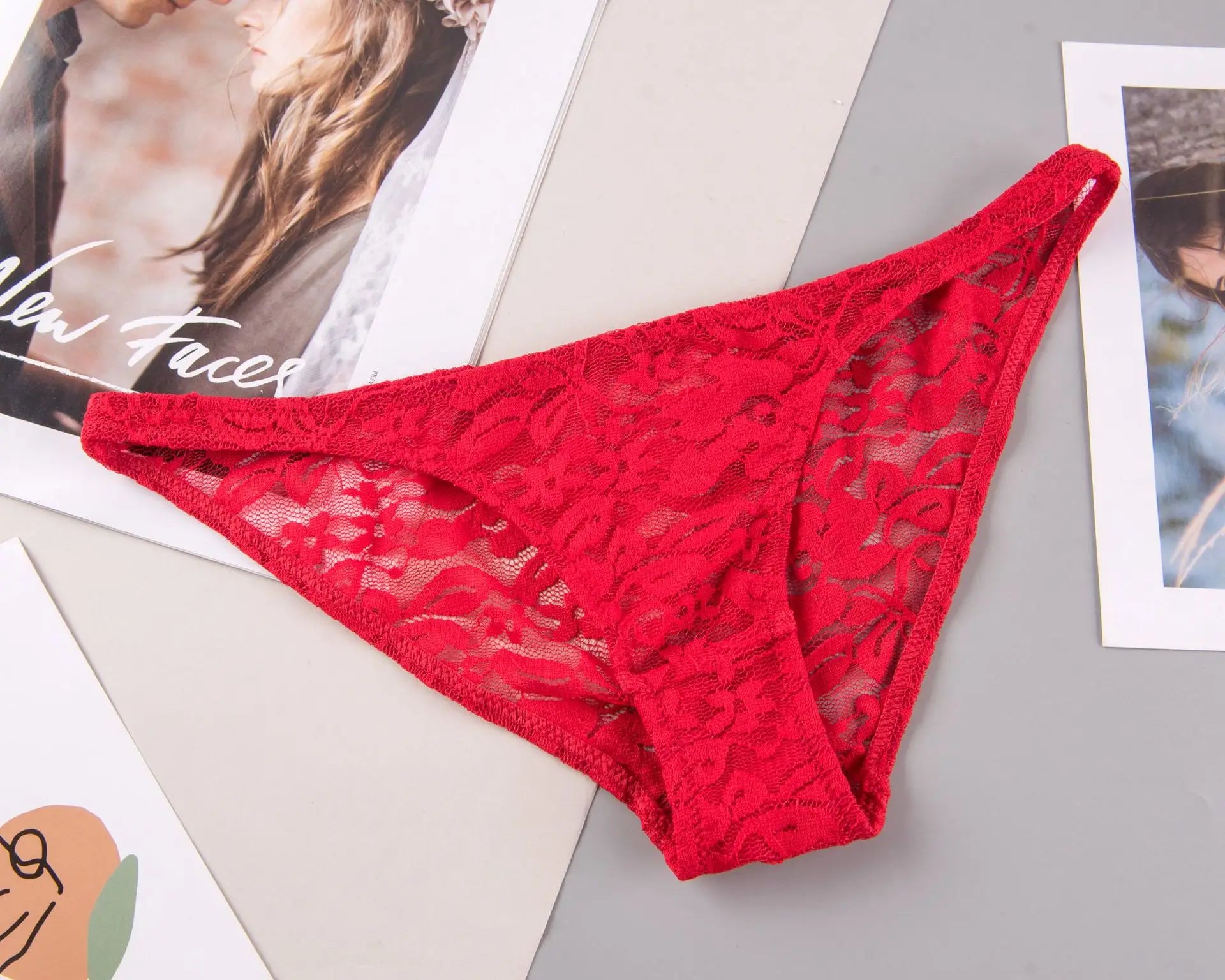Women's Sexy Lace Panties – Soft Breathable Low-Waist Briefs - Harmony Haven - Essentials