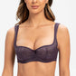 Women's Lace Balconette Bra – Lightly Padded Half-Cup Underwire Lingerie - Harmony Haven - Essentials