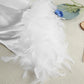 Women's Luxury Silk Feather Boudoir Robe – Long Bridal Kimono Maxi Dress - Harmony Haven - Essentials