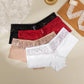 Women's Floral Lace Boyshort Briefs – 3-Piece Breathable Soft Lingerie Set - Harmony Haven - Essentials