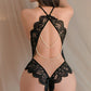 Women's Romantic Floral Lace Bodysuit – Elegant Sheer Intimate Lingerie - Harmony Haven - Essentials