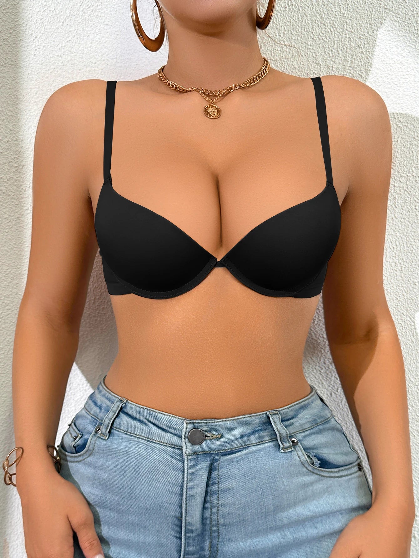 Women's Push-Up Underwire Bra – Everyday Full Support T-Shirt Bra - Harmony Haven - Essentials