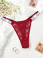 Women’s Floral Lace Thong Panty – Sexy Low Rise G String Underwear - Harmony Haven - Essentials