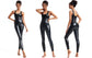 Women's Premium Faux Leather Full-Body Bodysuit – Sleek U-Neck Sleeveless Jumpsuit - Harmony Haven - Essentials