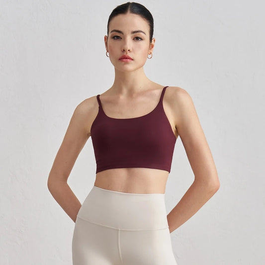 Women's Backless Sports Bra – High-Impact Yoga Workout Crop Tank Top - Harmony Haven - Essentials