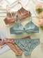 Women’s Lace Up Lingerie Set – Push Up Bra & Panty Steel Ring Underwear - Harmony Haven - Essentials