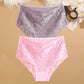 2-Piece Plus Size Lace Panties Set – Luxury Embroidery High-Rise Briefs - Harmony Haven - Essentials