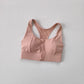 High-Impact Front-Zipper Sports Bra | Shockproof Wireless Gym & Yoga Vest - Harmony Haven - Essentials