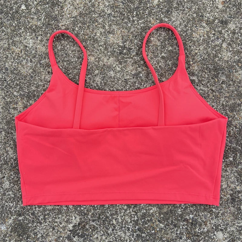 Women's Backless Sports Bra – High-Impact Yoga Workout Crop Tank Top - Harmony Haven - Essentials