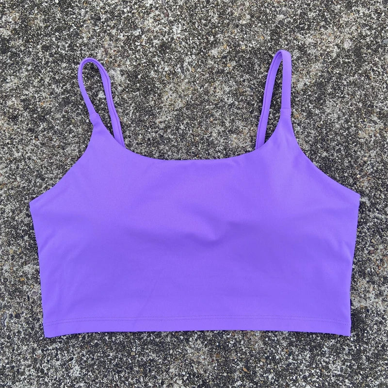 Women's Backless Sports Bra – High-Impact Yoga Workout Crop Tank Top - Harmony Haven - Essentials