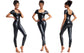 Women's Premium Faux Leather Full-Body Bodysuit – Sleek U-Neck Sleeveless Jumpsuit - Harmony Haven - Essentials