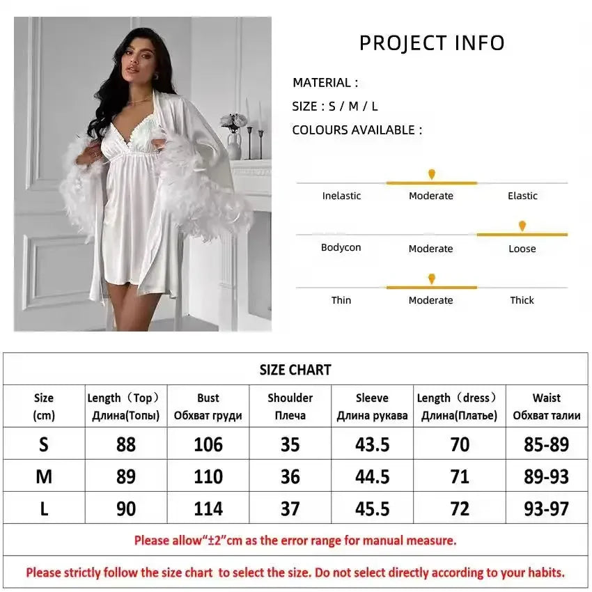 Women's Elegant Satin Bridal Morning Robe – Sheer Lace Accented Kimono Nightwear - Harmony Haven - Essentials