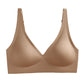Women's Seamless Leopard Print Bra – Wireless 3/4 Cup Push-Up Bralette - Harmony Haven - Essentials