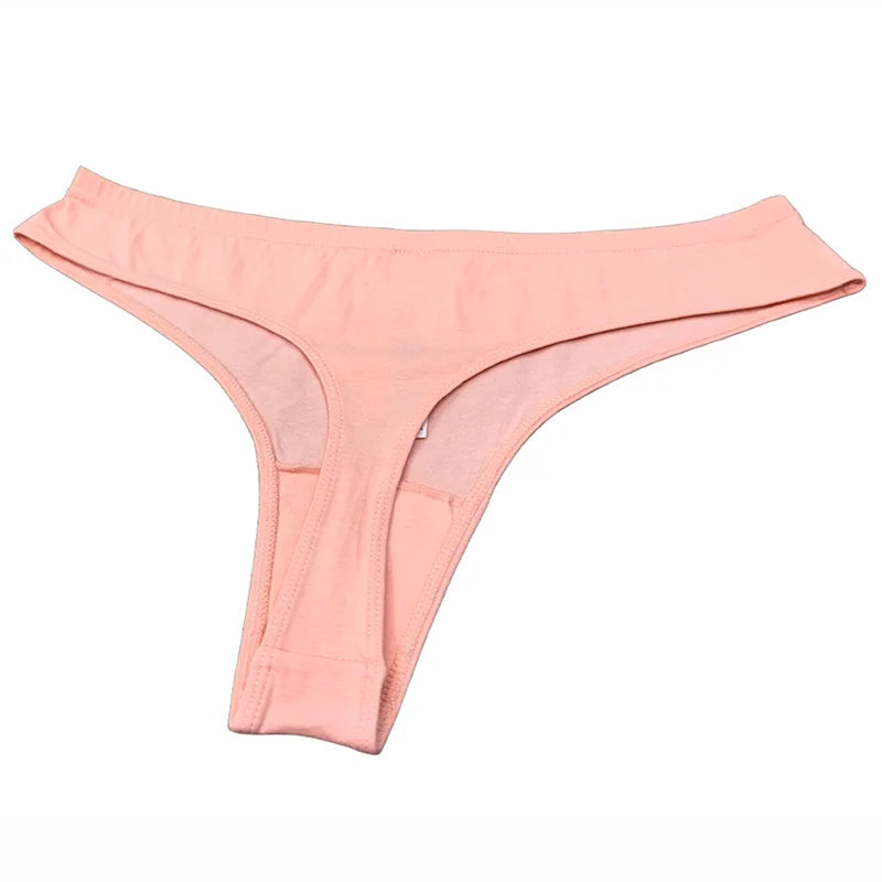 Women's Premium Cotton Everyday Thong – Breathable Low-Rise G-String - Harmony Haven - Essentials