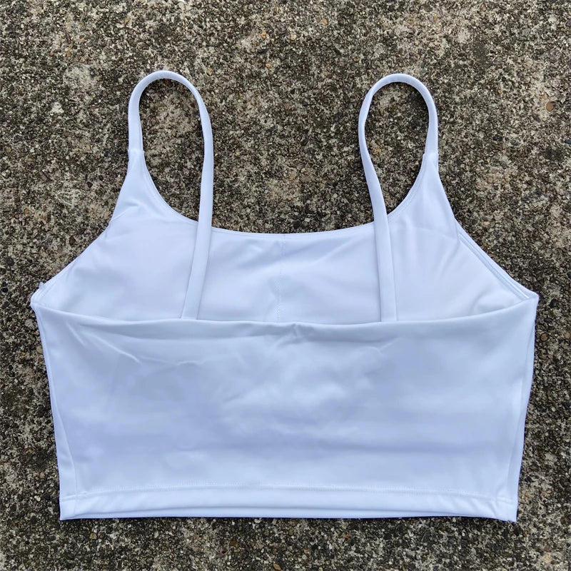 Women's Backless Sports Bra – High-Impact Yoga Workout Crop Tank Top - Harmony Haven - Essentials