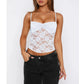 Women’s Lace Cami Top – Sleeveless Ruched Summer Corset Tank Top - Harmony Haven - Essentials
