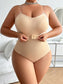 Plus Size Strapless Thong Bodysuit – Seamless Firm Tummy Control Shapewear - Harmony Haven - Essentials