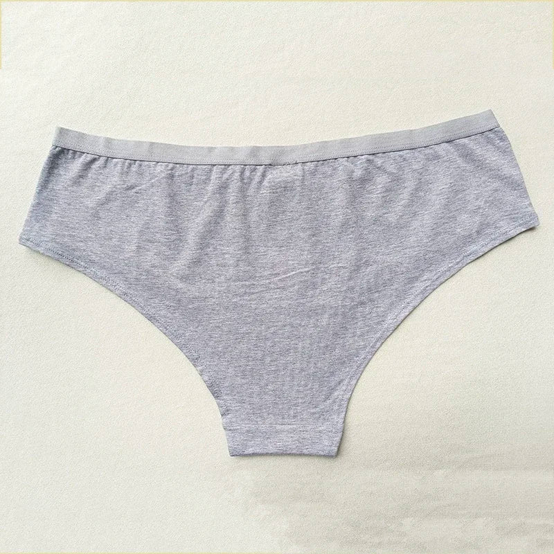 Women's Cute Printed Cotton Briefs – Low-Rise Breathable Hipster Panties - Harmony Haven - Essentials
