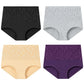 Women's Embroidered High-Waisted Cotton Briefs – Breathable Full-Coverage Everyday Underwear - Harmony Haven - Essentials
