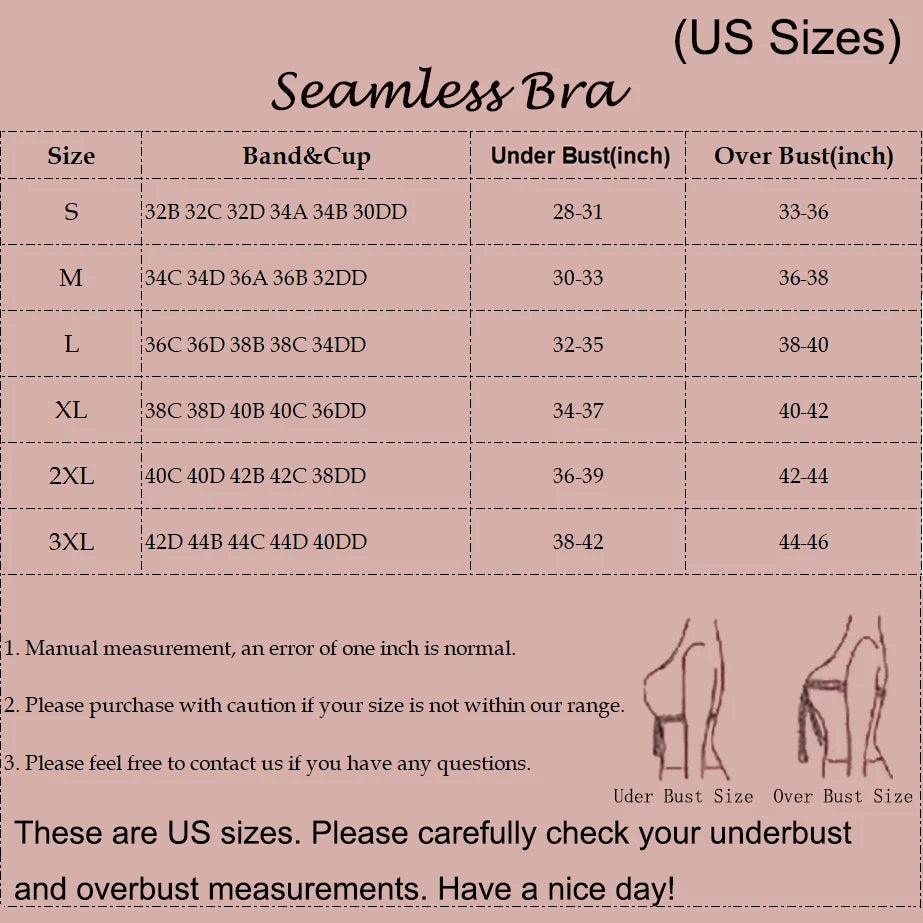 Women's Seamless Wireless Push-Up Bra – Full-Coverage Gather Support Bralette - Harmony Haven - Essentials