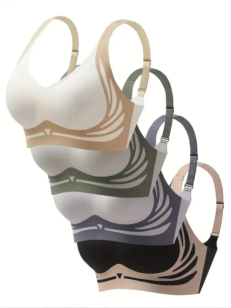Women’s Wireless Lace Bralette – Sexy Push Up Everyday Comfort Bra - Harmony Haven - Essentials