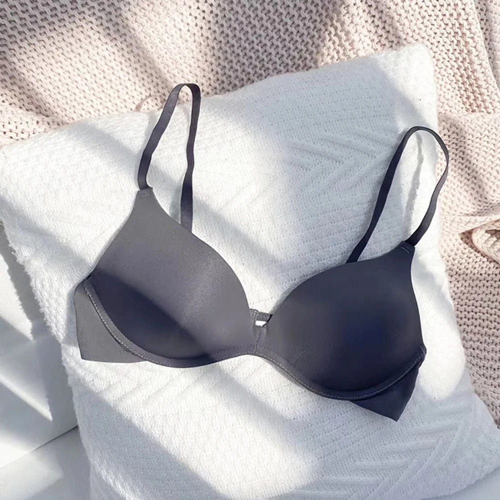 Women's Seamless Wireless Gather Bralette – Ultra-Comfort 3/4 Cup Padded Bra - Harmony Haven - Essentials