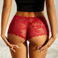 Women's Sheer Floral Lace Briefs – Breathable Mid-Rise Hollow-Out Underwear - Harmony Haven - Essentials