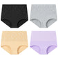 Women's Embroidered High-Waisted Cotton Briefs – Breathable Full-Coverage Everyday Underwear - Harmony Haven - Essentials