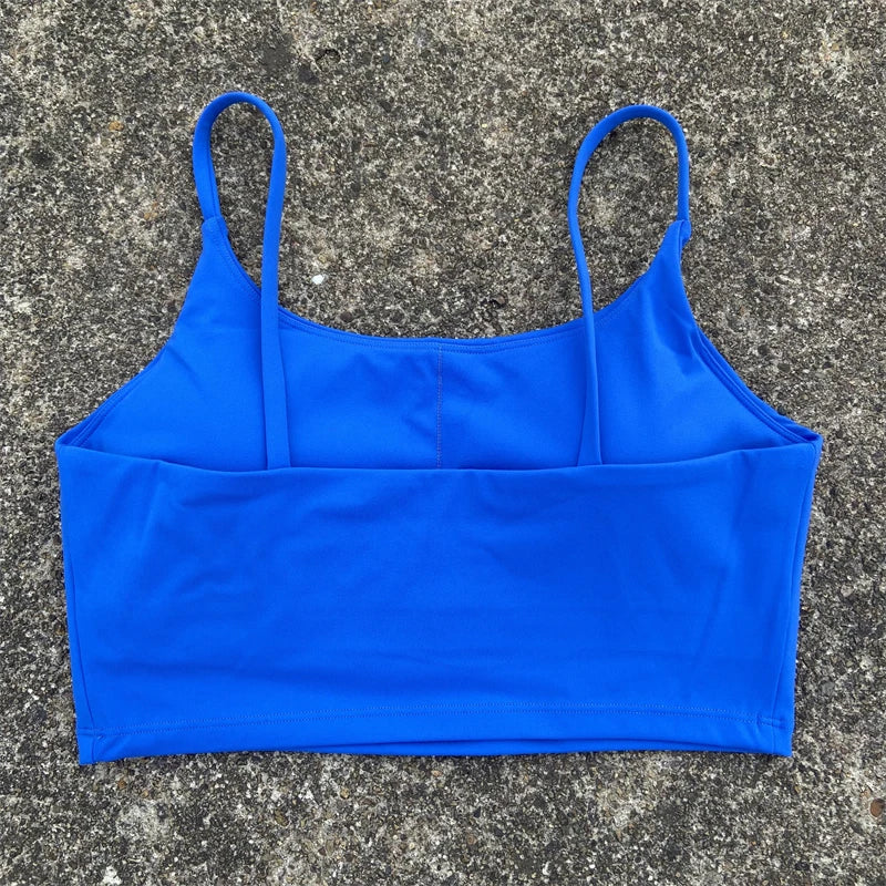 Women's Backless Sports Bra – High-Impact Yoga Workout Crop Tank Top - Harmony Haven - Essentials