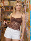 Women’s Lace Cami Top – Sleeveless Ruched Summer Corset Tank Top - Harmony Haven - Essentials