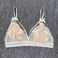 Women's French Lace Bralette – Sheer Floral Wireless Triangle Bra - Harmony Haven - Essentials