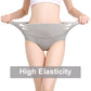 Women's Embroidered High-Waisted Cotton Briefs – Breathable Full-Coverage Everyday Underwear - Harmony Haven - Essentials