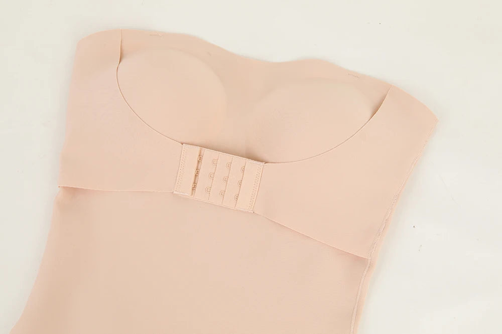 Plus Size Strapless Thong Bodysuit – Seamless Firm Tummy Control Shapewear - Harmony Haven - Essentials