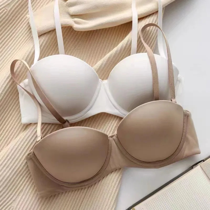 Women's Seamless Wireless Bralette Set – 2-Piece Smooth Comfort Push-Up Bra Pack - Harmony Haven - Essentials