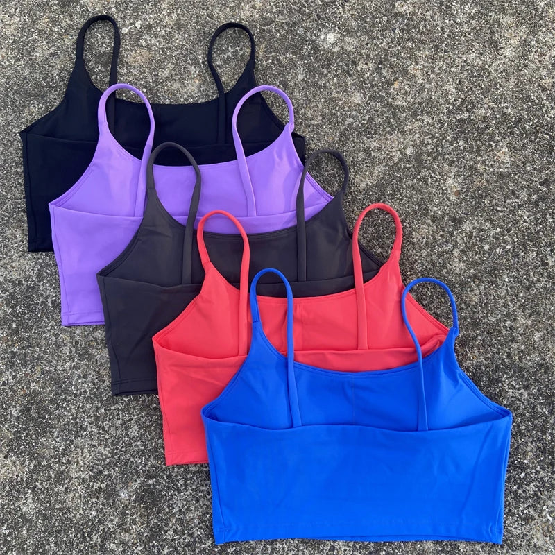 Women's Backless Sports Bra – High-Impact Yoga Workout Crop Tank Top - Harmony Haven - Essentials